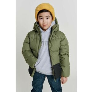 Detská páperová bunda Reima zelená farba vyobraziť