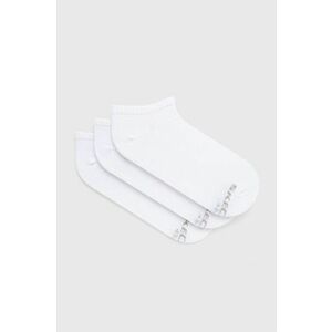 Ponožky Skechers (3-pak) pánske, biela farba vyobraziť