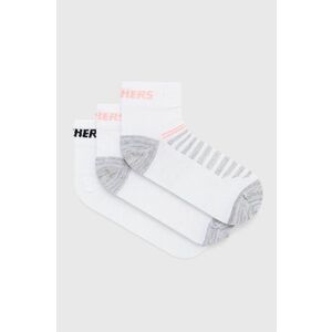 Ponožky Skechers (3-pak) biela farba vyobraziť