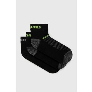 Ponožky Skechers (3-pak) čierna farba vyobraziť