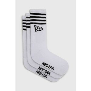 Ponožky New Era (3-pak) biela farba vyobraziť