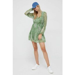 Šaty Vero Moda zelená farba, mini, áčkový strih vyobraziť
