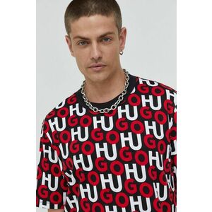 Bavlnené tričko HUGO vzorované vyobraziť