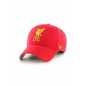 Čiapka 47brand EPL Liverpool červená farba, s nášivkou vyobraziť