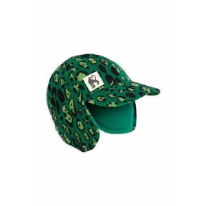 Detská čiapka Mini Rodini zelená farba, vzorovaná vyobraziť