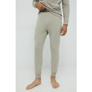 Pyžamové nohavice Calvin Klein Underwear pánske, šedá farba, jednofarebná vyobraziť