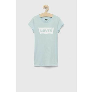 Detské tričko Levi's tyrkysová farba, vyobraziť