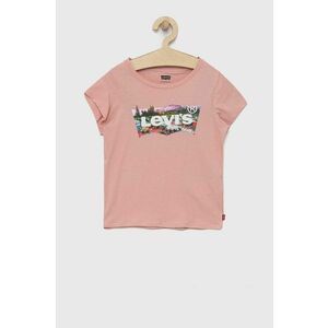 Detské tričko Levi's ružová farba, vyobraziť