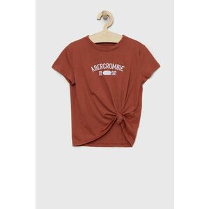 Detské tričko Abercrombie & Fitch červená farba, vyobraziť