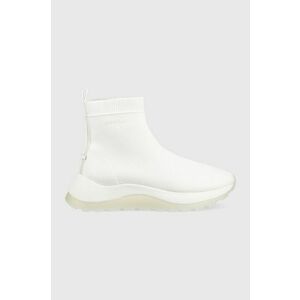Tenisky Calvin Klein 2 Piece Sole Sock Boot biela farba, vyobraziť