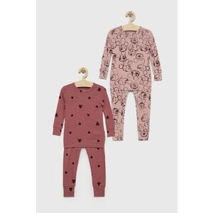 Detské bavlnené pyžamo GAP ružová farba, s potlačou vyobraziť