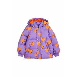Detská bunda Mini Rodini fialová farba vyobraziť