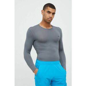 Tréningové tričko s dlhým rukávom Reebok Workout Ready šedá farba, jednofarebné vyobraziť
