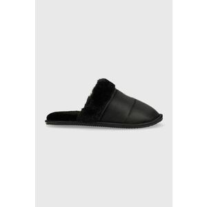 Papuče Polo Ralph Lauren Kelcie čierna farba, RF103848 vyobraziť