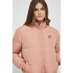 Bunda Lyle & Scott dámska, oranžová farba, zimná, vyobraziť