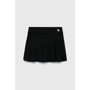 Dievčenská sukňa Abercrombie & Fitch čierna farba, mini, áčkový strih vyobraziť