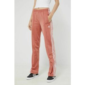 Tepláky adidas Originals dámske, oranžová farba, s nášivkou vyobraziť