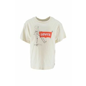 Detské bavlnené tričko Levi's béžová farba, vyobraziť