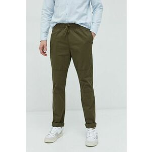 Nohavice Hollister Co. pánske, zelená farba, priliehavé vyobraziť