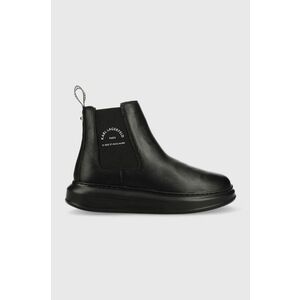 Kožené topánky chelsea Karl Lagerfeld Kapri Mens pánske, čierna farba vyobraziť