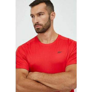 Tréningové tričko Reebok Workout Ready Tech , červená farba, jednofarebné vyobraziť