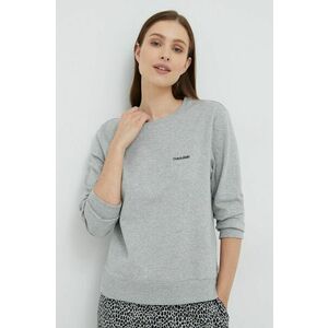 Tričko s dlhým rukávom Calvin Klein Underwear šedá farba, vyobraziť