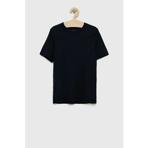 Detské tričko Abercrombie & Fitch tmavomodrá farba, jednofarebný vyobraziť
