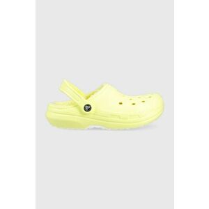 Šľapky Crocs Classic Lined Clog 203591.75U.D-SULPHUR, žltá farba, vyobraziť
