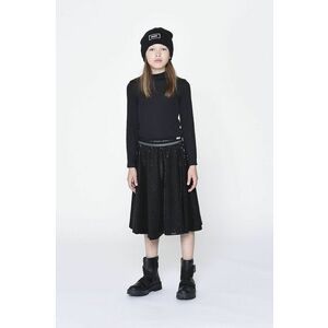 Dievčenská sukňa Dkny čierna farba, mini, áčkový strih vyobraziť