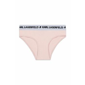 Detské nohavičky Karl Lagerfeld (2-pak) ružová farba vyobraziť