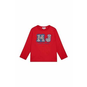 Detská bavlnená košeľa s dlhým rukávom Marc Jacobs červená farba, vyobraziť