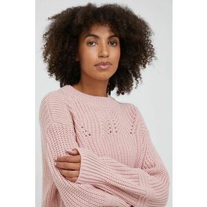 Vlnený sveter Joop! dámsky, ružová farba, vyobraziť
