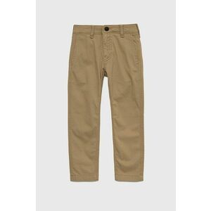 Detské nohavice Abercrombie & Fitch hnedá farba, jednofarebné vyobraziť