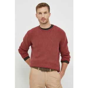 Bavlnený sveter Pepe Jeans pánsky, červená farba, vyobraziť