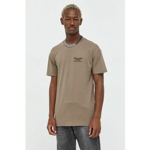 Bavlnené tričko Abercrombie & Fitch (3-pak) , tmavomodrá farba, jednofarebné vyobraziť