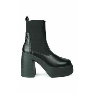Členkové topánky Altercore Ebony dámske, čierna farba, na platforme, vyobraziť