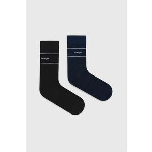 Ponožky Wrangler (2-pak) pánske, tmavomodrá farba vyobraziť