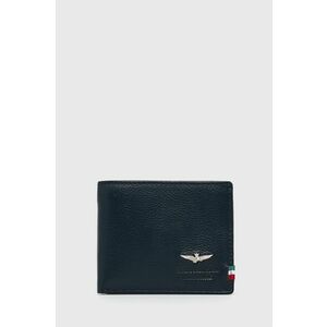 Kožená peňaženka Aeronautica Militare pánsky, tmavomodrá farba vyobraziť