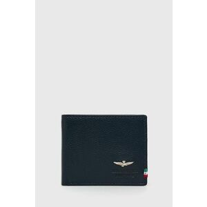 Kožená peňaženka Aeronautica Militare pánsky, tmavomodrá farba vyobraziť