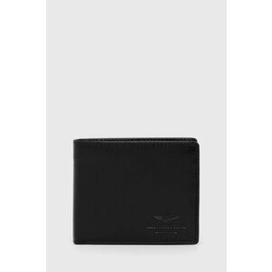 Kožená peňaženka Aeronautica Militare pánsky, čierna farba vyobraziť
