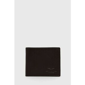 Kožená peňaženka Aeronautica Militare pánsky, hnedá farba vyobraziť
