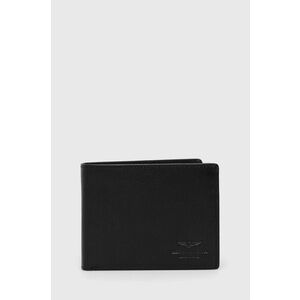 Kožená peňaženka Aeronautica Militare pánsky, čierna farba vyobraziť