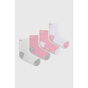 Detské ponožky Skechers (4-pak) ružová farba vyobraziť