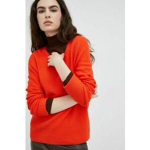 Bavlnený sveter Marc O'Polo dámsky, oranžová farba, tenký, vyobraziť