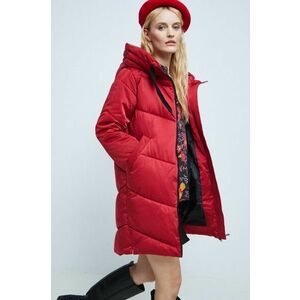 Kabát Medicine dámsky, červená farba, zimný, vyobraziť