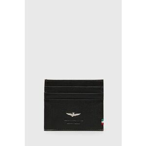 Kožené puzdro na karty Aeronautica Militare pánsky, hnedá farba vyobraziť