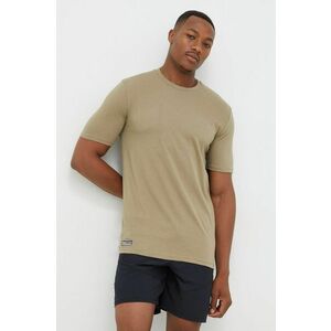 Tričko Under Armour Tactical pánske, zelená farba, jednofarebné vyobraziť