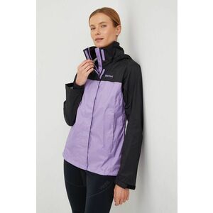 Nepremokavá bunda Marmot Precip Eco dámska, fialová farba vyobraziť