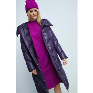 Páperový kabát Medicine fialová farba, zimný, vyobraziť