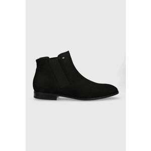 Semišové topánky chelsea Wojas pánske, čierna farba vyobraziť